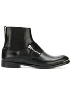 Alexander Mcqueen Zip-detail Boots - Black