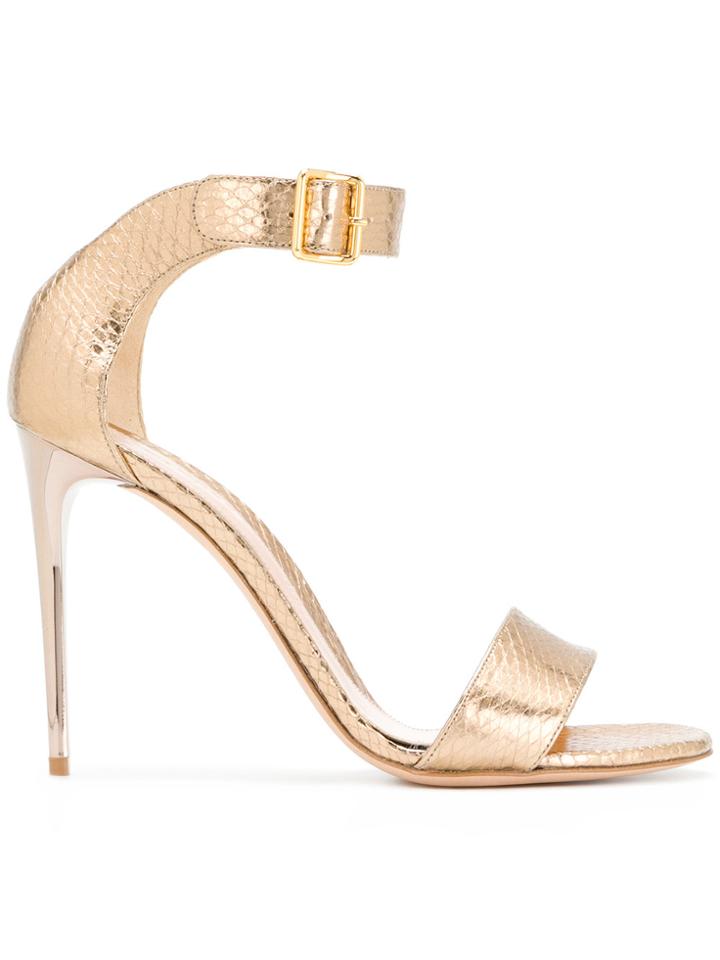 Alexander Mcqueen Heart Sandals - Metallic