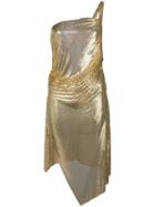 Fannie Schiavoni Sequin Embroidered Dress - Gold
