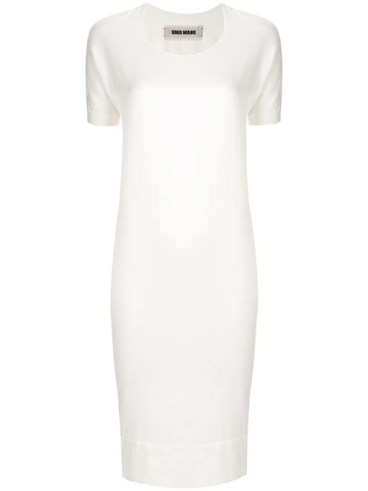 Uma Wang Short-sleeve Midi Dress - White