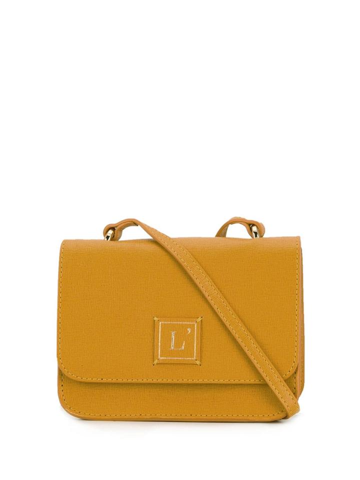 L'autre Chose Mini Saffiano Crossbody Bag - Yellow