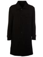 Ann Demeulemeester Reversible Coat, Men's, Size: Small, Black, Cotton/virgin Wool