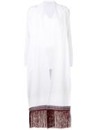 Miahatami Popeline Fringed Shirt - White