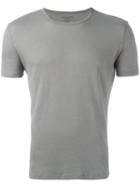 Majestic Filatures Plain T-shirt, Men's, Size: Medium, Grey, Cotton/cashmere
