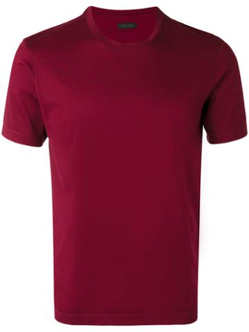 Z Zegna - Crew Neck T-shirt - Men - Cotton - S, Red, Cotton