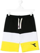 Diadora Junior Stripe Panel Shorts - Multicolour