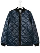 Burberry Kids Teen Padded Bomber Jacket - Blue