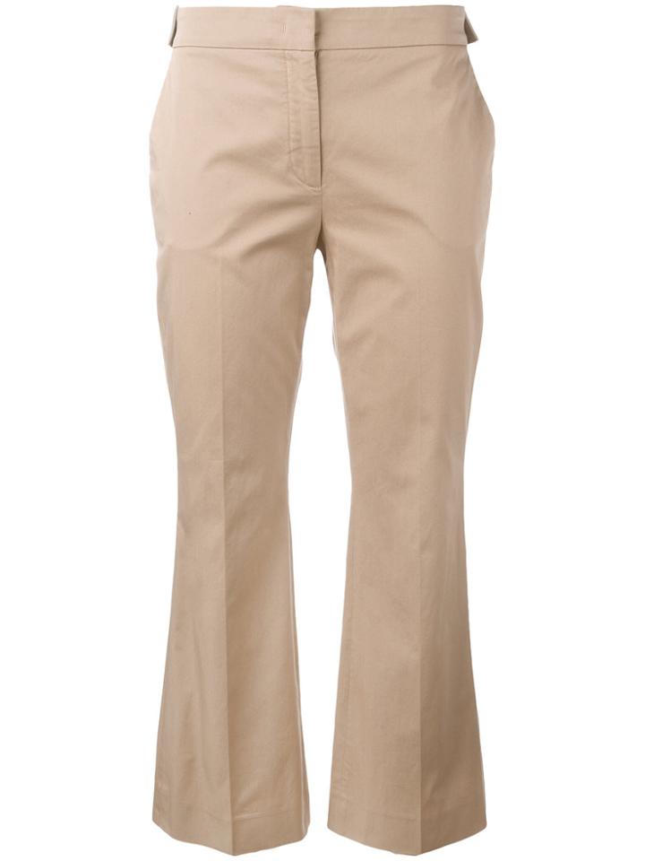 No21 Side Buttons Trousers - Nude & Neutrals