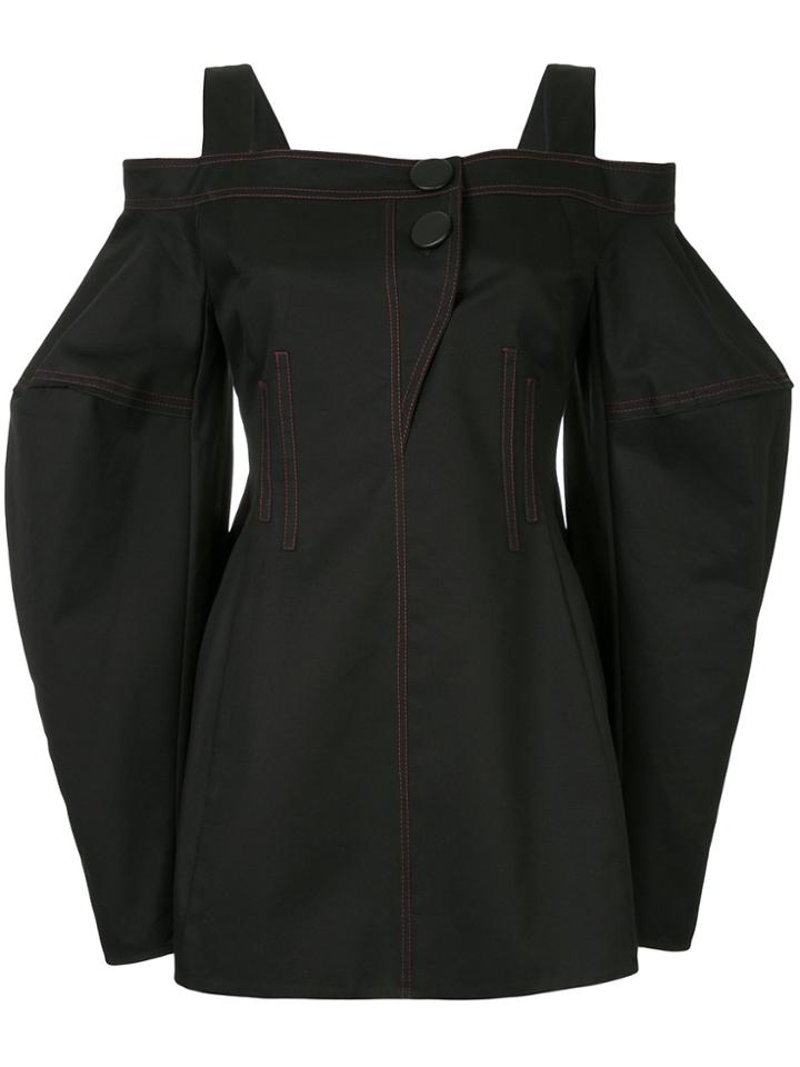 Stella Mccartney Ruffle Trim Metallic Blouse