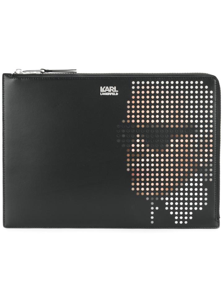 Karl Lagerfeld Yoni Alter Clutch Bag - Black