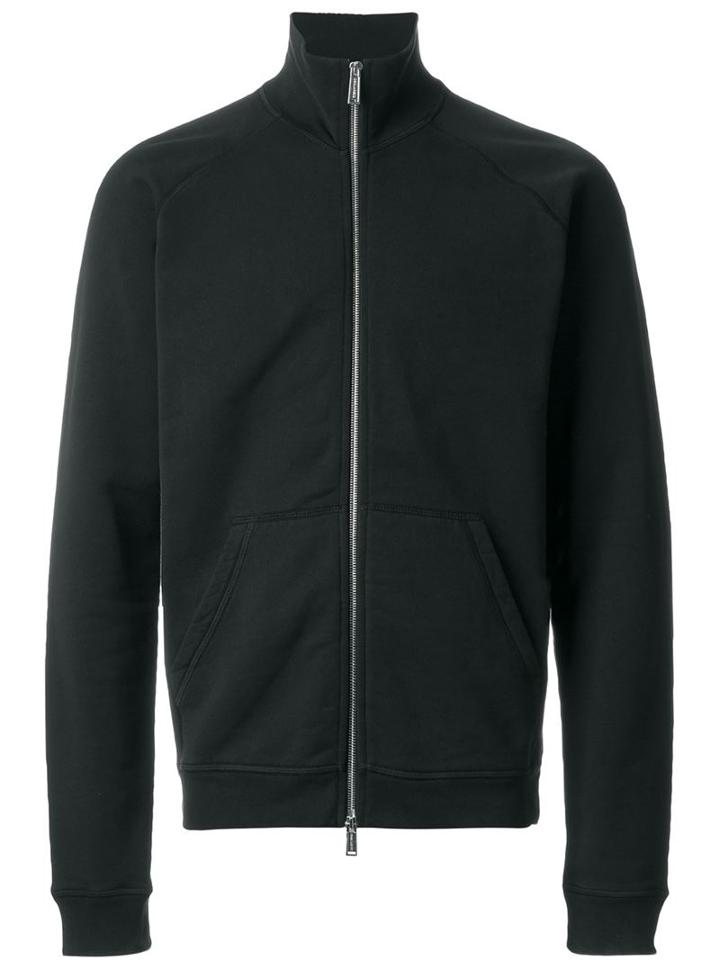 Dsquared2 Zipped Up Cardigan, Men's, Size: Large, Black, Cotton