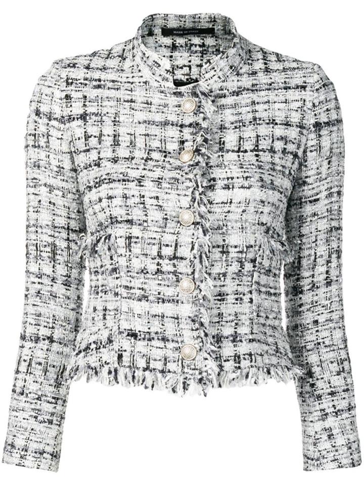 Tagliatore Nikole Tweed Jacket - White
