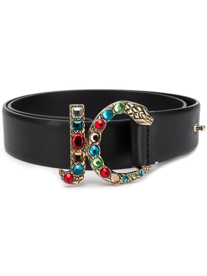 Just Cavalli Jc Snake Belt - Black