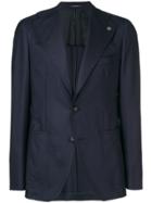 Tagliatore Fitted Suit Jacket - Blue
