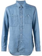 Fadeless Striped Shirt, Men's, Size: Small, Blue, Linen/flax