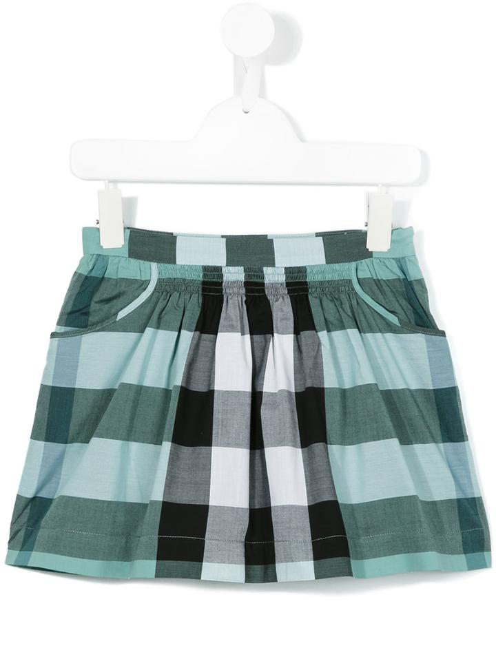 Burberry Kids House Check Skirt, Toddler Girl's, Size: 4 Yrs, Green