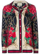 Gucci Floral Chain Print Shirt - Multicolour