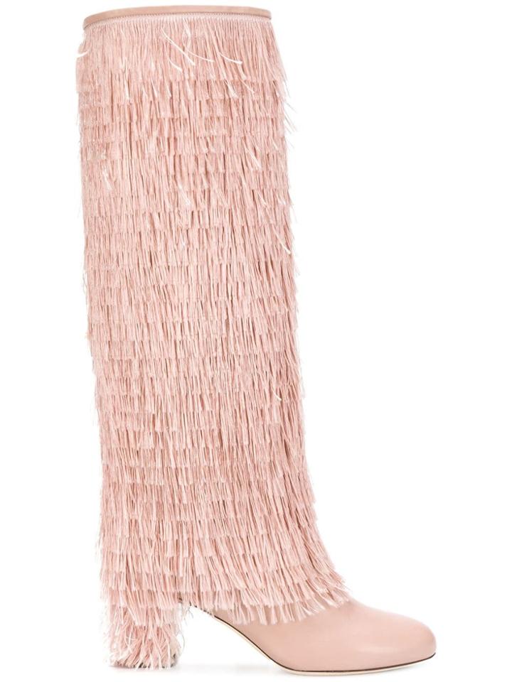 Jimmy Choo Magalie 65 Knee High Boots - Pink & Purple