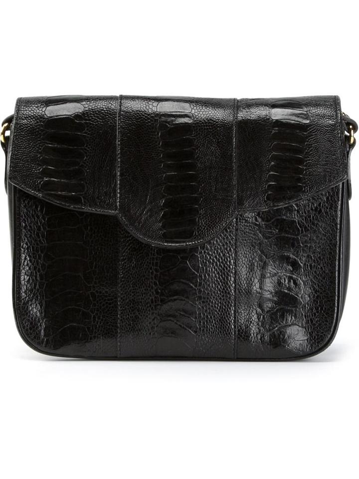 Yves Saint Laurent Vintage Moc Croc Shoulder Bag