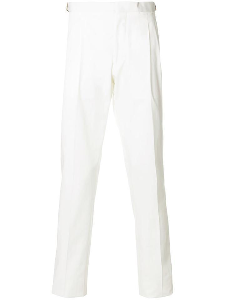 Lardini Straight Leg Trousers - White