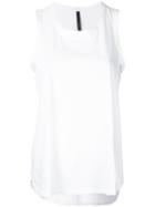 Nobody Denim White Organic Racer Tank, Women's, Size: Large, Organic Cotton