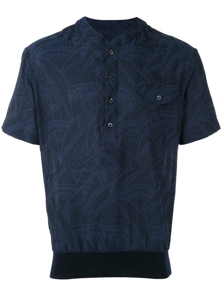 Giorgio Armani - Printed Shirt - Men - Cotton - 41, Blue, Cotton