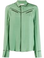 A.f.vandevorst Long-sleeve Fitted Blouse - Green