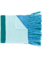 Semicouture Oversized Scarf - Blue