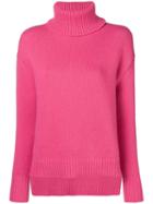 Golden Goose Turtle-neck Ribbed Sweater - Pink