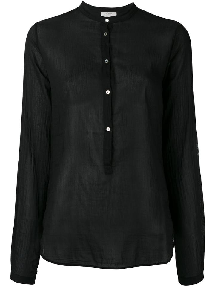 Forte Forte Plain Shirt, Women's, Size: 3, Black, Cotton/silk