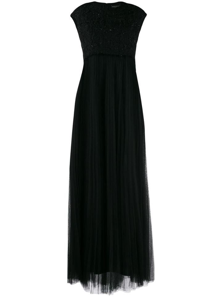 Fabiana Filippi Maxi Dress With Textured Detail - Black