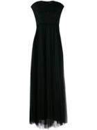 Fabiana Filippi Maxi Dress With Textured Detail - Black