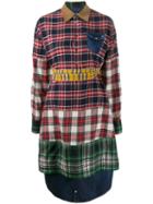 Dsquared2 Patchwork Print Shirt - Blue