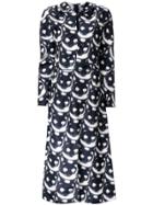 Nina Ricci 'cat' Print Dress - Black