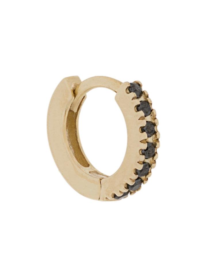 Otiumberg 9kt Gold And Black Diamond Huggie