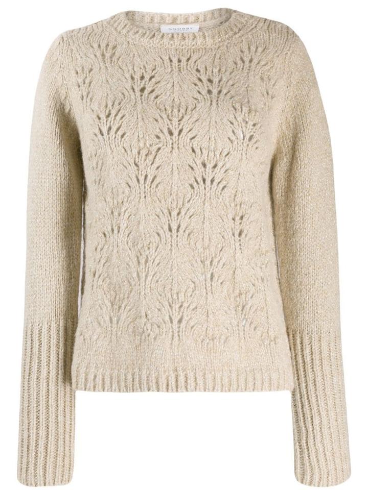 Snobby Sheep Cut Out Detail Jumper - Neutrals