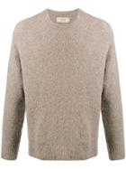 Maison Flaneur Round Neck Jumper - Neutrals