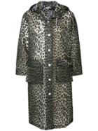Ganni Leopard Print Rain Coat - Nude & Neutrals