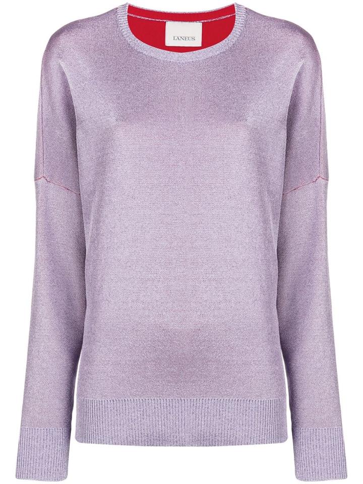 Laneus Loose Fit Jumper - Pink & Purple
