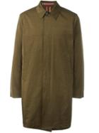 Ps By Paul Smith - Buttoned Midi Coat - Men - Cotton/polyamide/polyester - S, Green, Cotton/polyamide/polyester