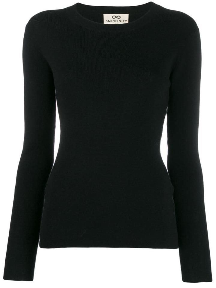 Sminfinity Round Neck Sweater - Black