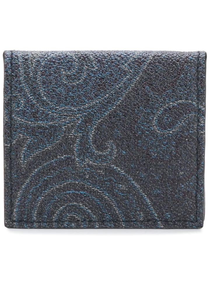 Etro Graphic Wallet - Blue
