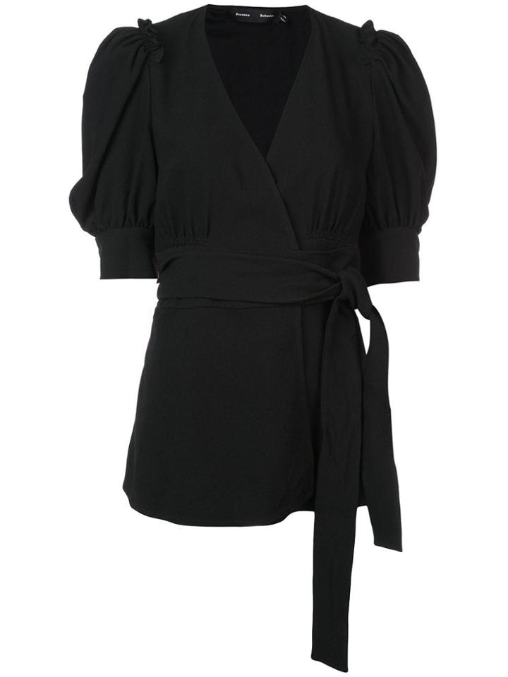 Proenza Schouler Wrap-style Blouse - Black