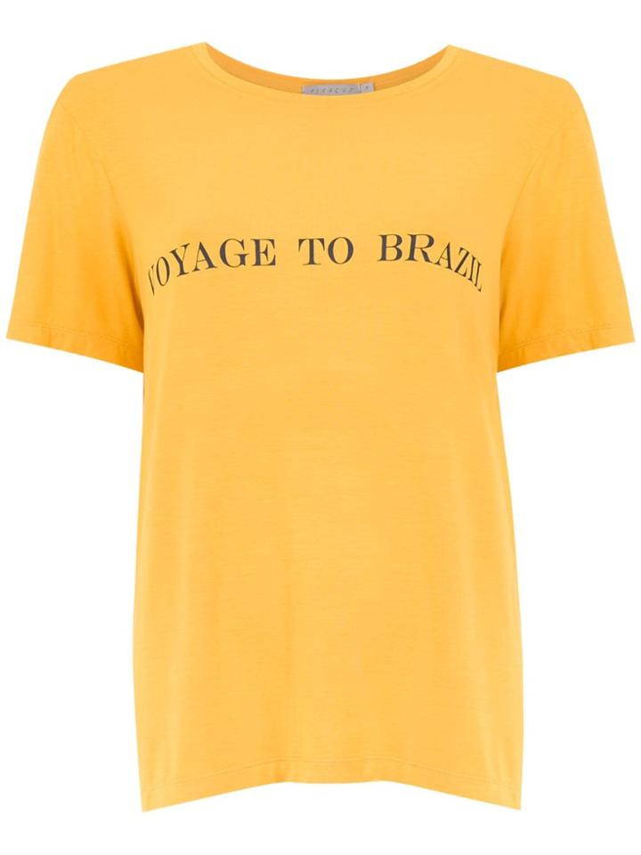 Alcaçuz Printed Foster Blouse - Yellow