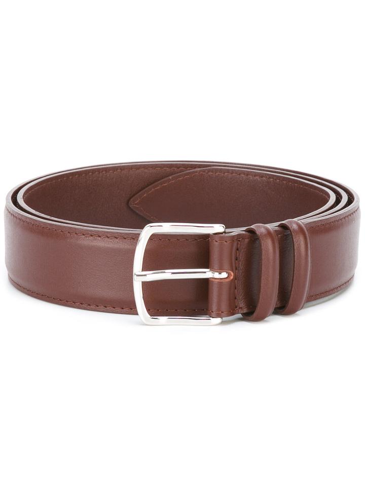 Orciani - Classic Buckle Belt - Men - Leather - 100, Brown, Leather