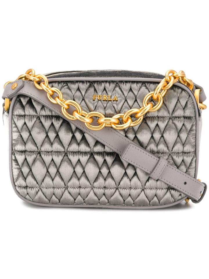 Furla Quilted Crossbody Bag - Grey