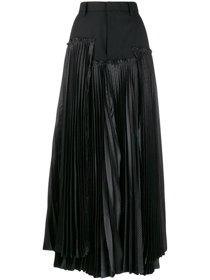 Comme Des Garçons Noir Kei Ninomiya Asymmetric Accordion Pleat Skirt -