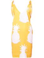Osklen Abacaxi Print Dress - Yellow & Orange