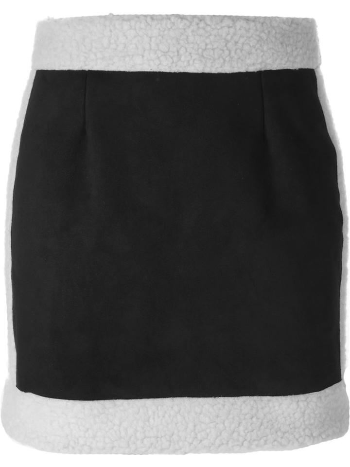 Ktz Shearling Zipped Skirt