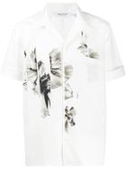 Neil Barrett Floral Panel Shirt - White